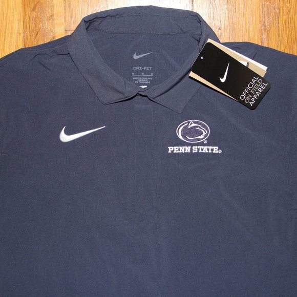 Nike Penn State Nittany Lions On Field Coaches Polo Men M PSU Dri-Fit - Picture 2 of 5